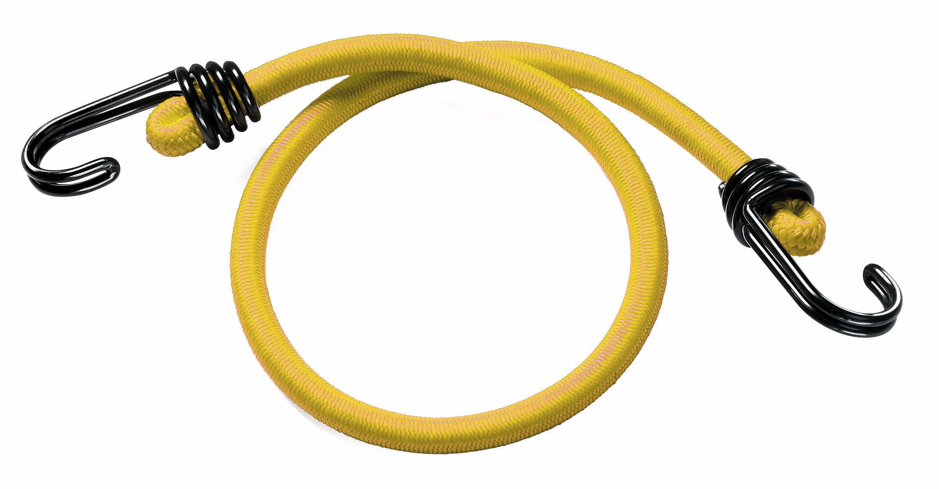 8mm Yellow Bungee Cord Strap x 60cm With Reverse Hook